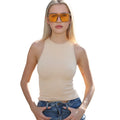 Cropped Canelado feminino